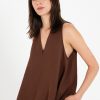 PHILOSOPHY GAUZE V NECK TOP 