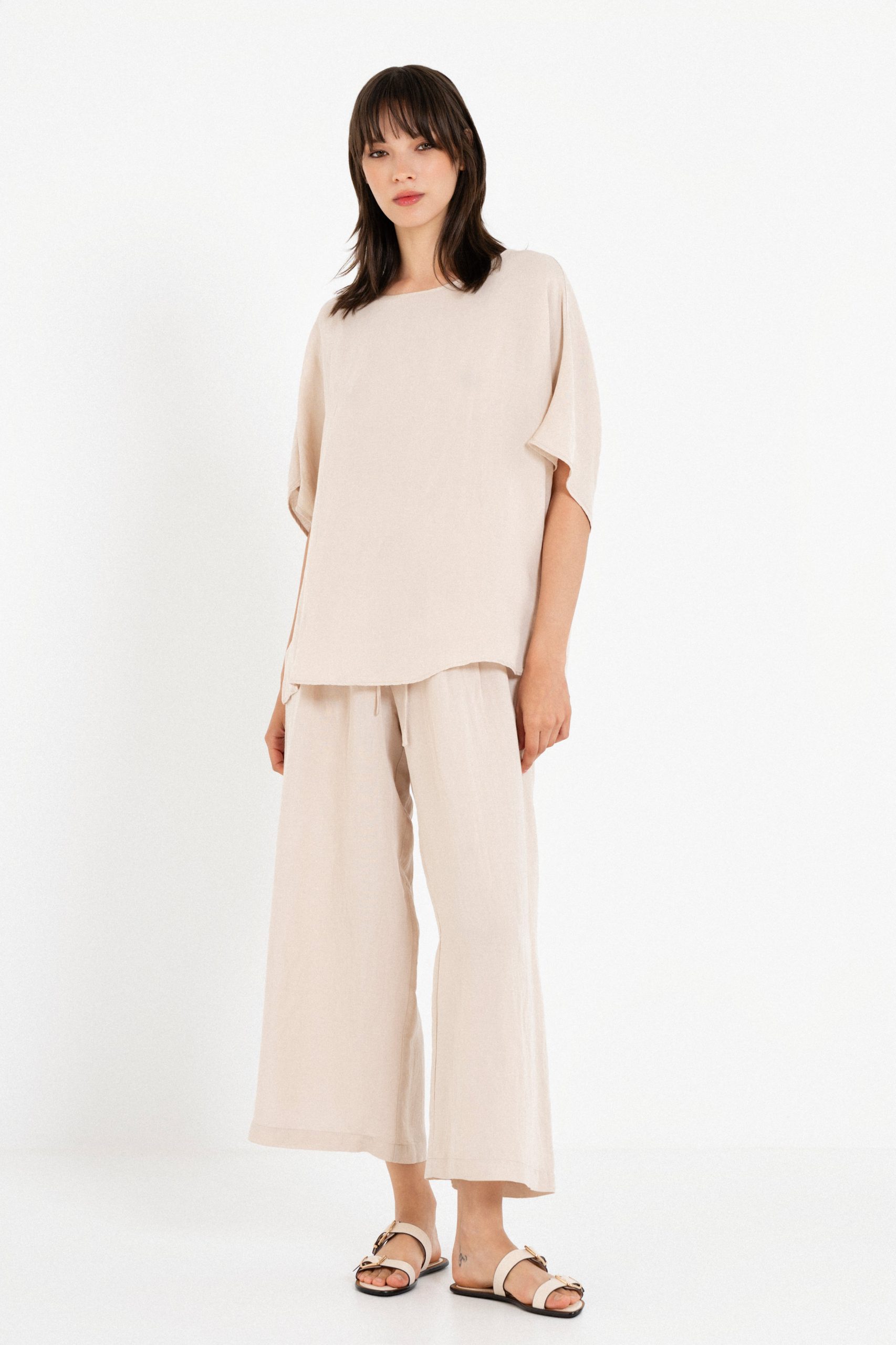 1846 PHILOSOPHY GAUZE OVERSIZED BLOUSE