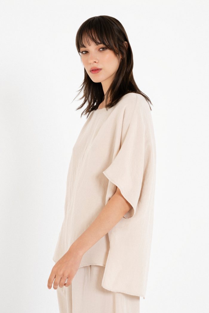 PHILOSOPHY GAUZE OVERSIZED BLOUSE