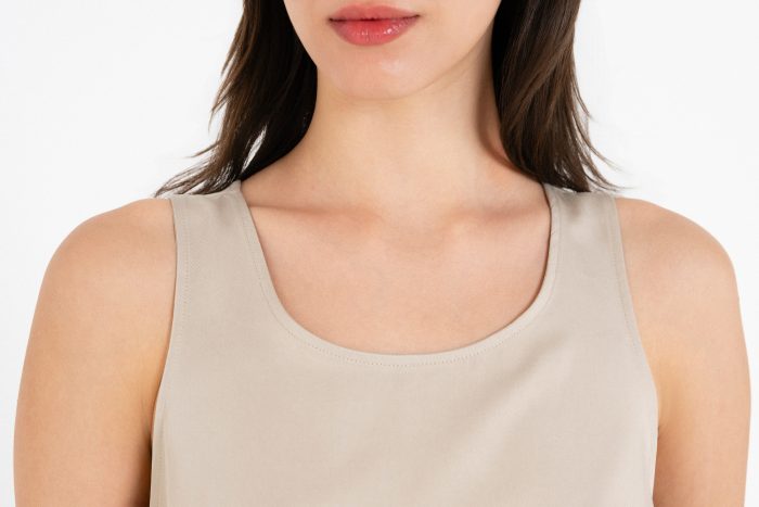 PHILOSOPHY LYOCELL HALTER NECK BLOUSE