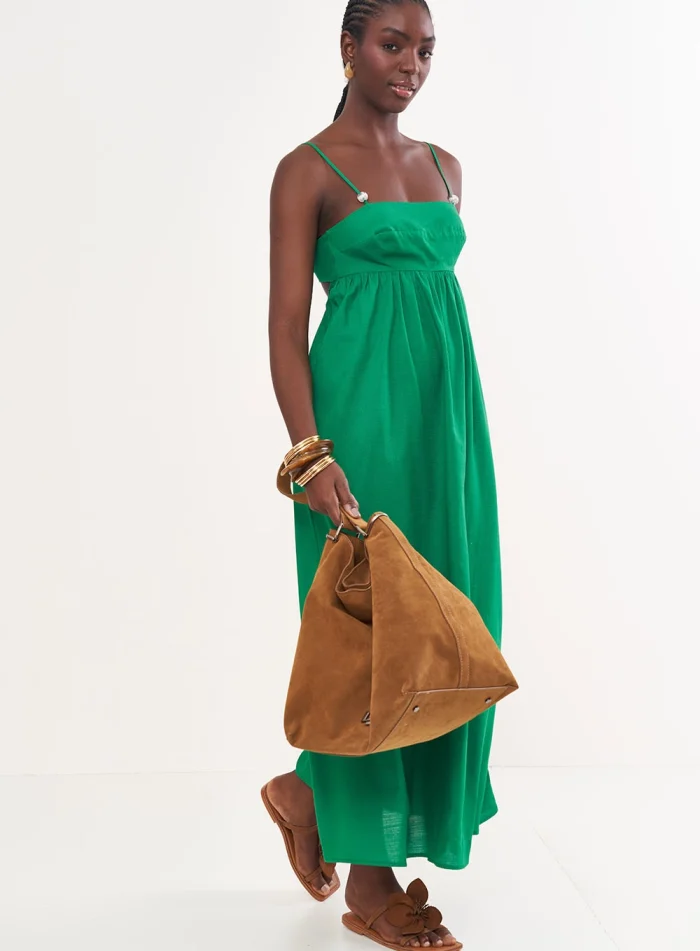 COLCCI LONG DRESS WITH BACK TIE