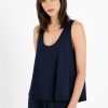 PHILOSOPHY ORGANIC JERSEY CROPPED TOP V NECK