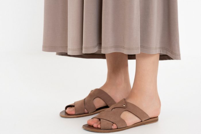 PHILOSOPHY BASIC CUPRO SHORT SLEEVE DRESS