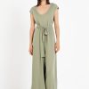 PHILOSOPHY RIB V NECK JUMPSUIT