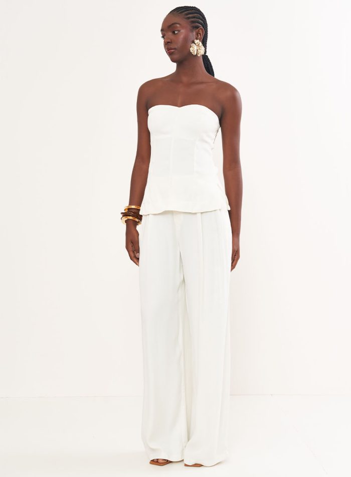 290cc2290e84aee6151a9dcecf676c91 COLLCI LOOSE STRAPLESS BLOUSE