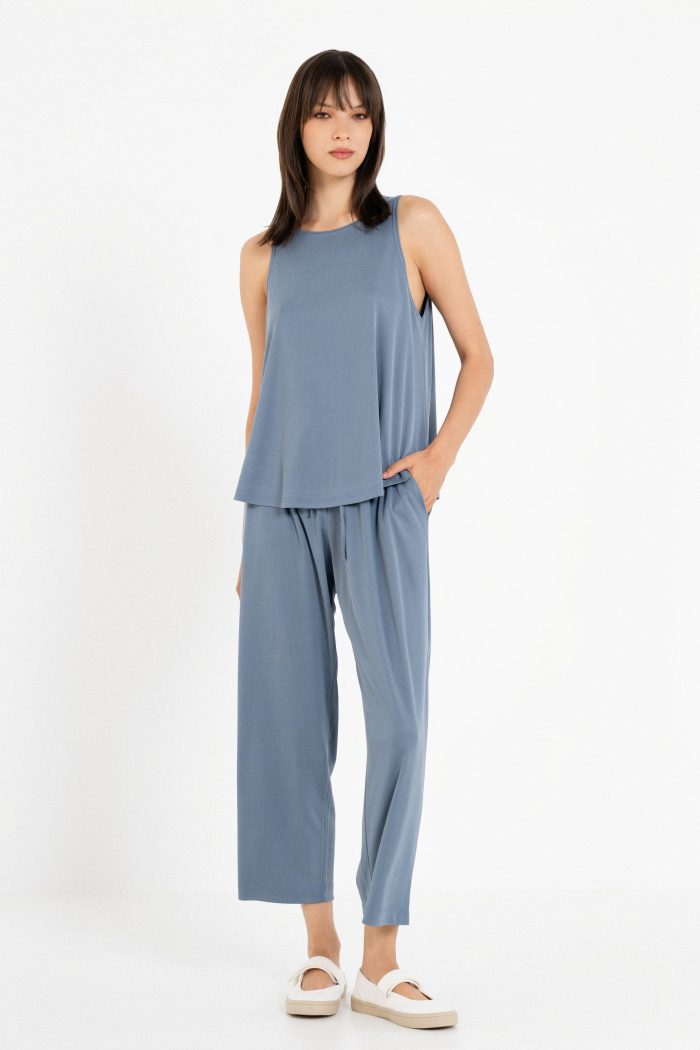 PHILOSOPHY RIB HALTER NECK TOP 