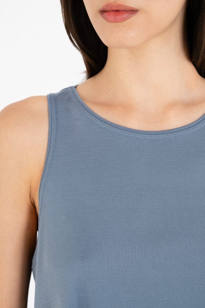 PHILOSOPHY RIB HALTER NECK TOP 