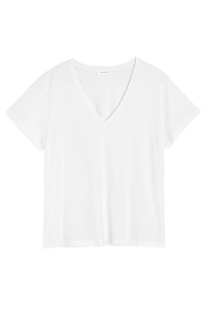 PHILOSOPHY ORGANIC COTTON V NECK T-SHIRT