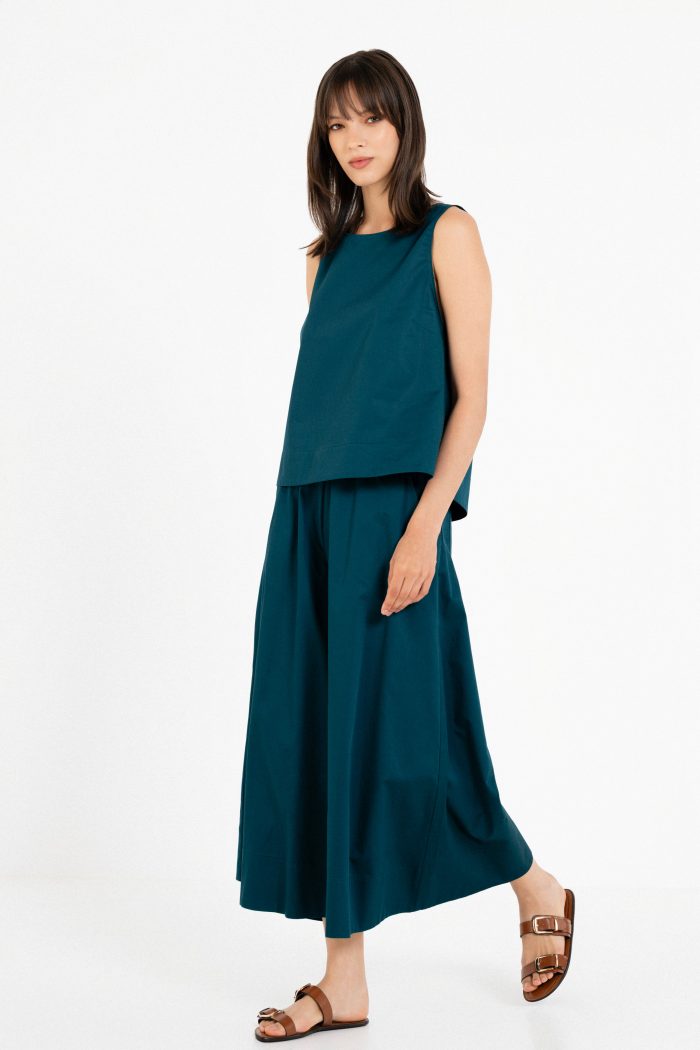 PHILOSOPHY POPLIN CROPPED TOP