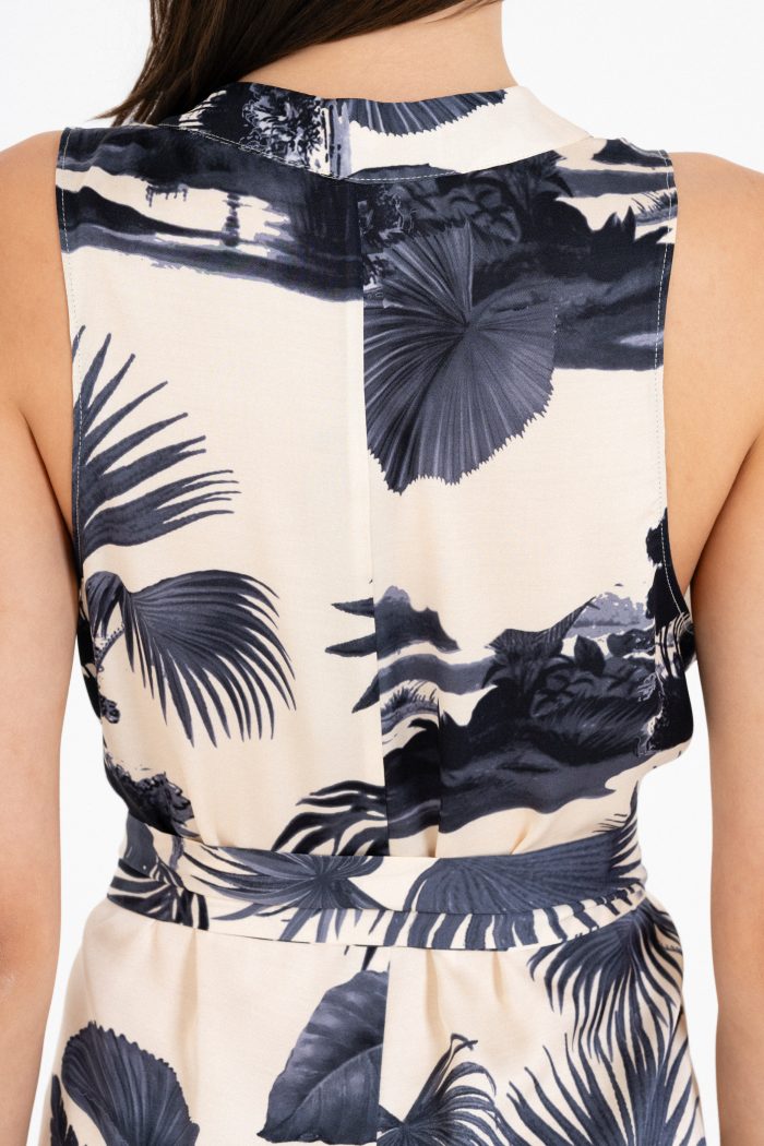 PHILOSOPHY SATIN PRINT JUMPSUIT