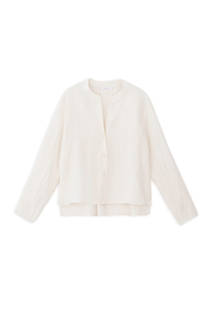 PHILOSOPHY LINEN CROPPED SHIRT