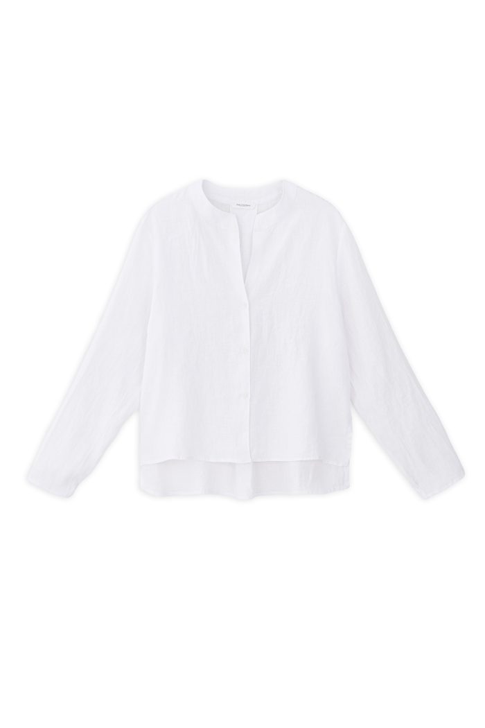 PHILOSOPHY LINEN CROPPED SHIRT