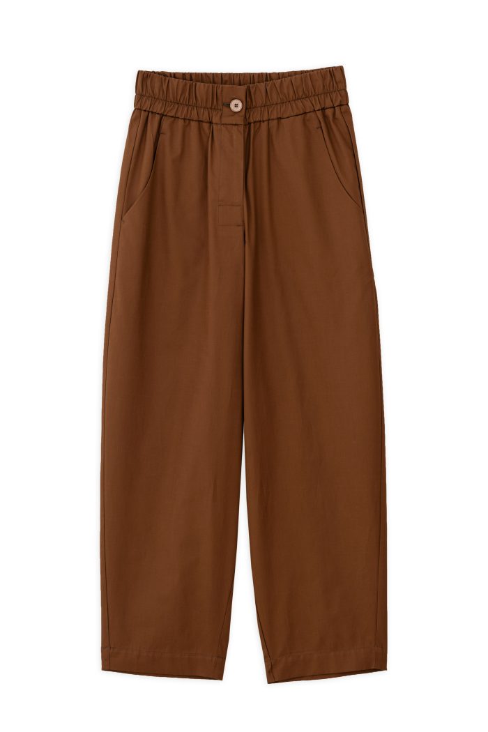 PHILOSOPHY POPLIN BARREL PANTS