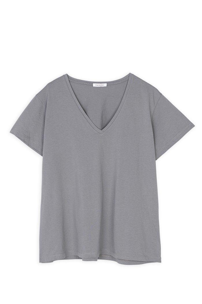 PHILOSOPHY ORGANIC COTTON V NECK T-SHIRT