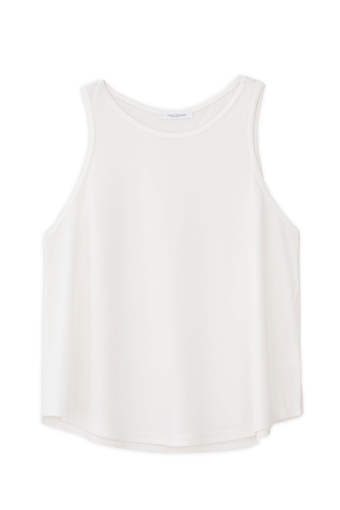 PHILOSOPHY RIB HALTER NECK TOP 