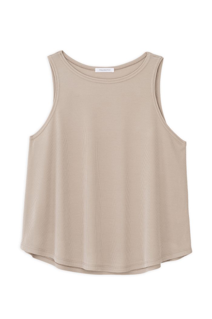 PHILOSOPHY RIB HALTER NECK TOP 