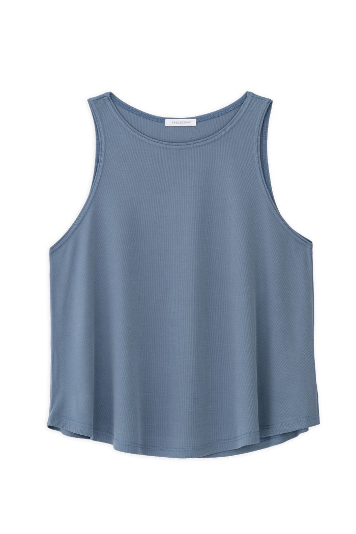 PHILOSOPHY RIB HALTER NECK TOP 