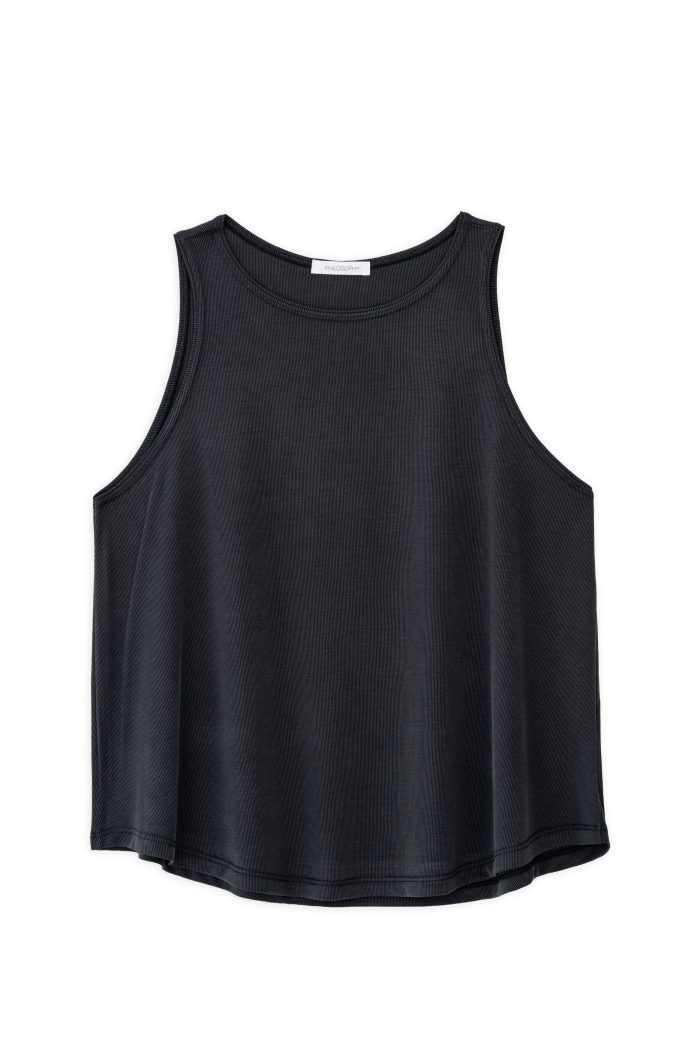 PHILOSOPHY RIB HALTER NECK TOP 
