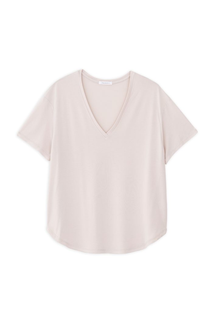 PHILOSOPHY BASIC CUPRO V NECK TOP
