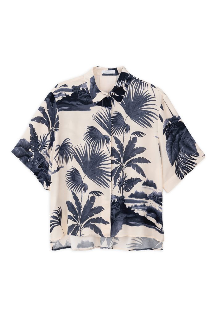 PHILOSOPHY SATIN PRINT SHIRT
