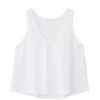 PHILOSOPHY ORGANIC JERSEY CROPPED TOP V NECK