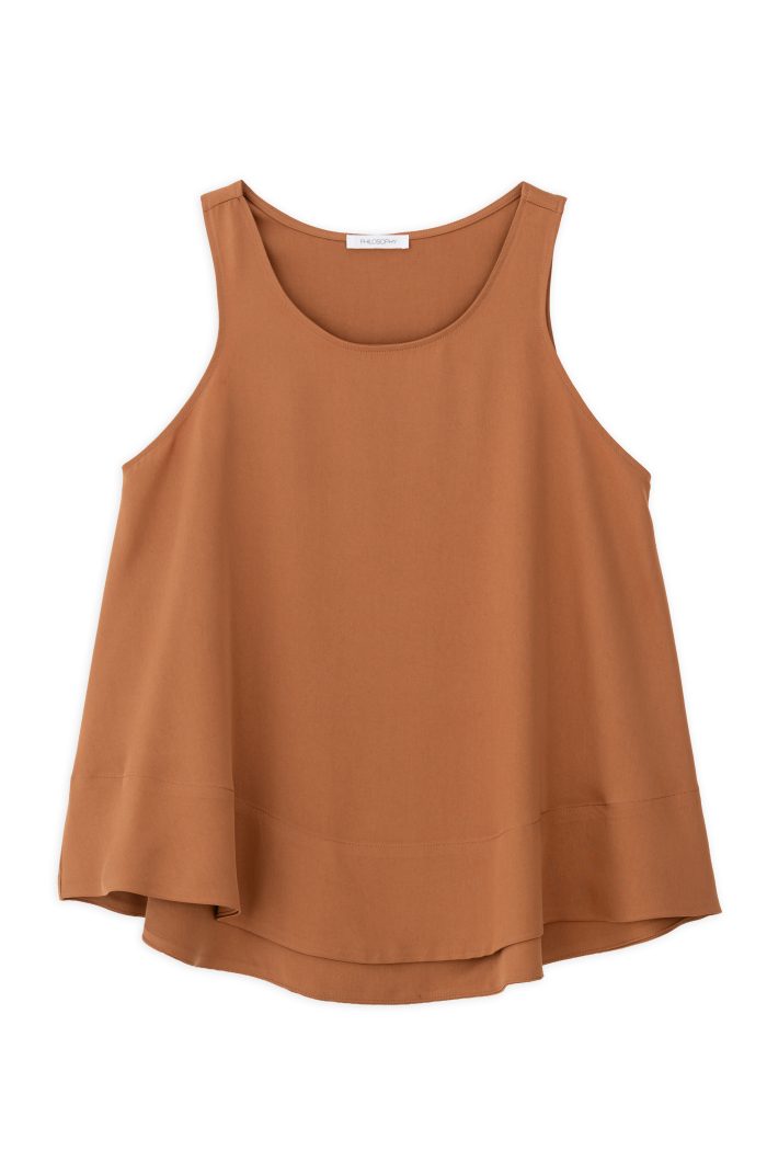 PHILOSOPHY LYOCELL HALTER NECK BLOUSE