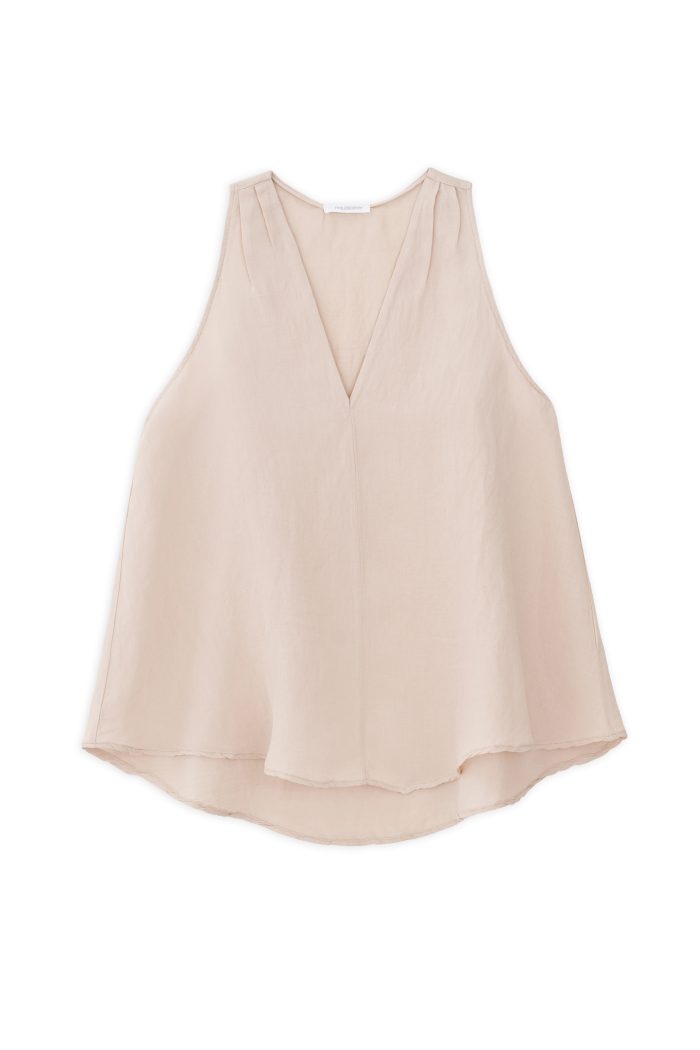 PHILOSOPHY GAUZE V NECK TOP 