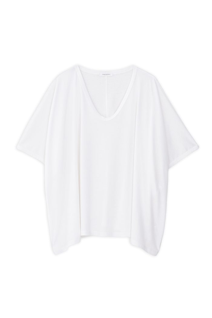 PHILOSOPHY ORGANIC JERSEY OVERSIZED BLOUSE