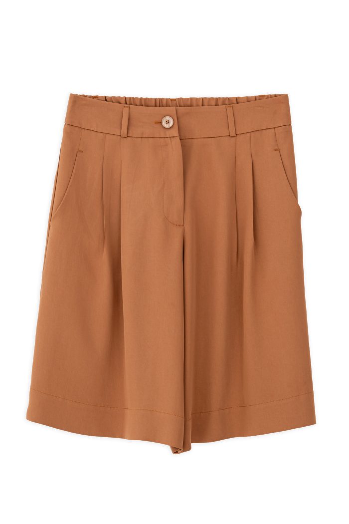 PHILOSOPHY LYOCELL PLEATED SHORTS