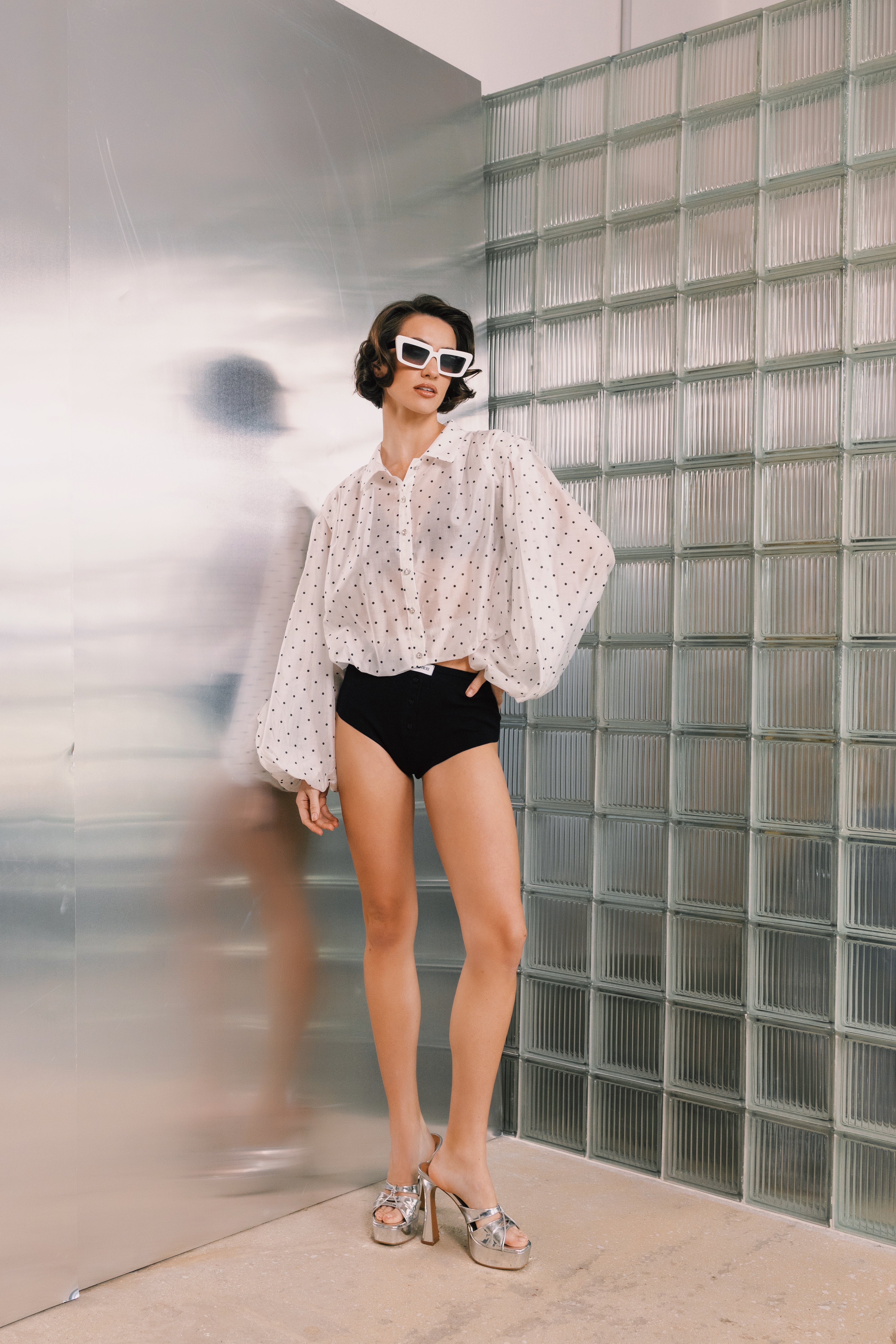 CACHE CACHE CROP SHIRT DOT