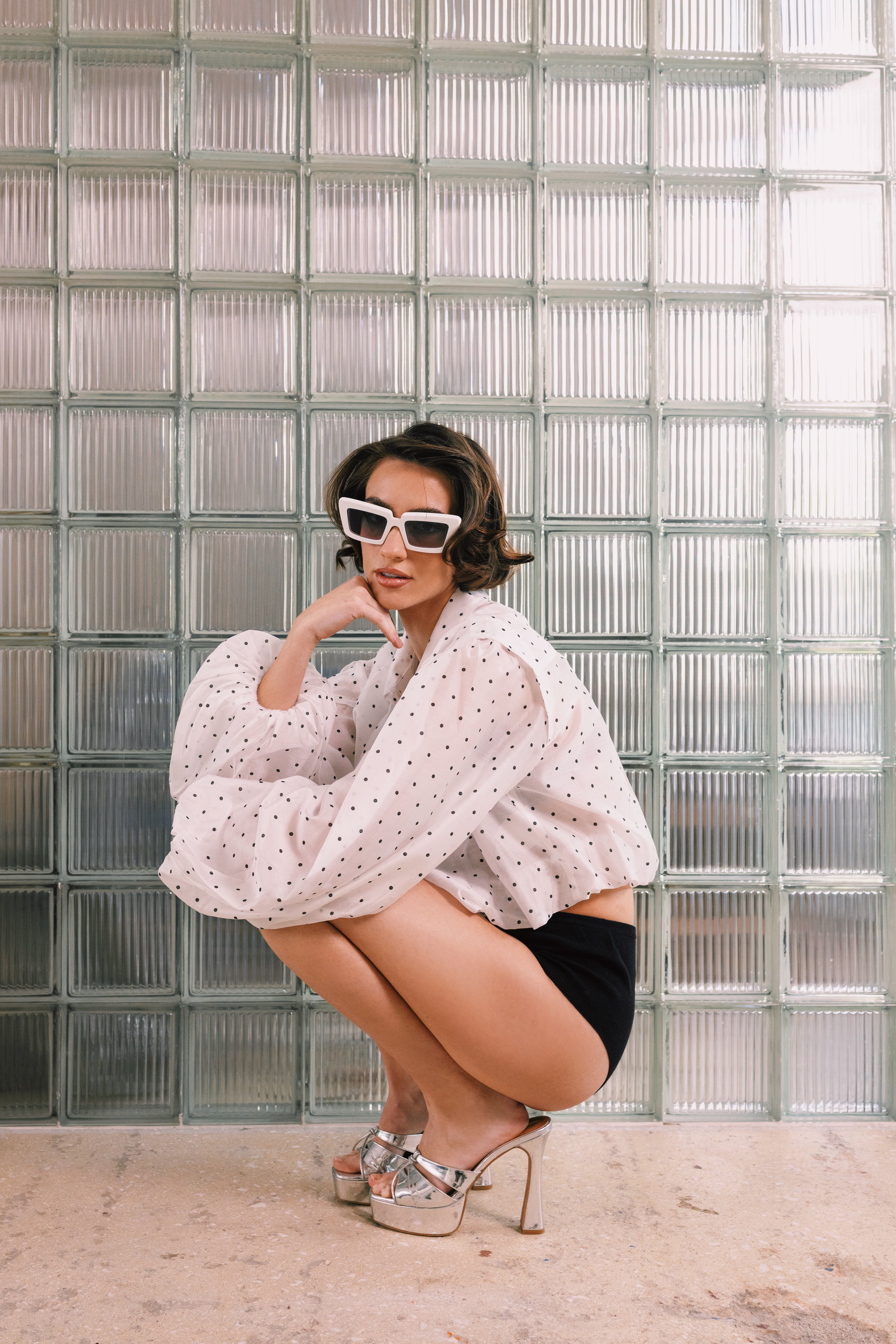 CACHE CACHE CROP SHIRT DOT