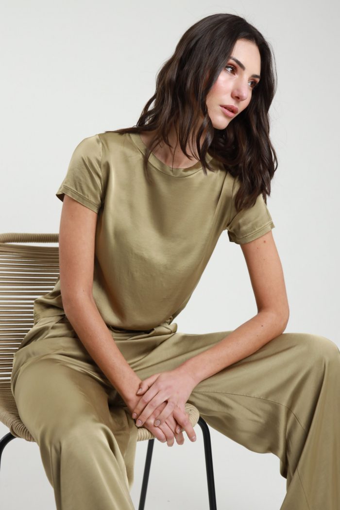 VISCOSE STRETCH T-SHIRT