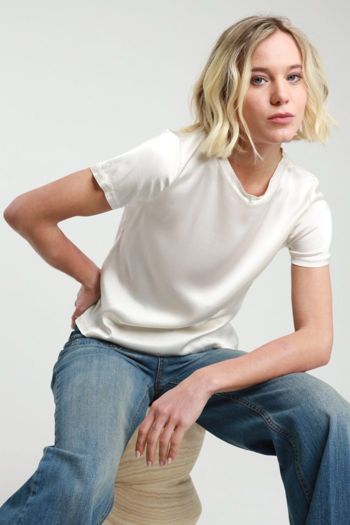 VISCOSE STRETCH T-SHIRT