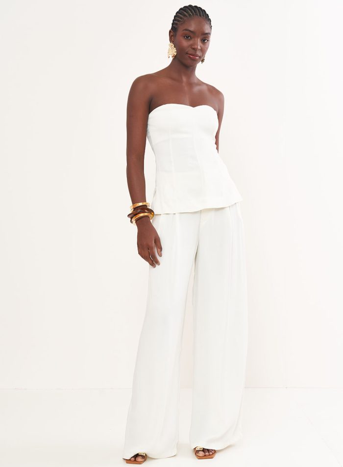 ΣΕΤ COLLCI LOOSE STRAPLESS BLOUSE