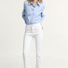 PLEASE HIGH-RISE FIVE-POCKET FLARE TROUSERS