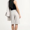 PLEASE REGULAR-FIT BERMUDA SHORTS WITH PLEATS AND STRIPED