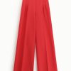 PLEASE HIGH-WAISTED PALAZZO PANTS WITH PLAEATS
