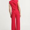 PLEASE HIGH-WAISTED PALAZZO PANTS WITH PLAEATS