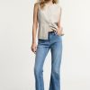 01670_P3NPDFDERH_IF PLEASE BOOT-CUT JEANS WITH FRAYED HEM AND BELT