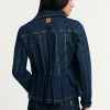 PLEASE DENIM JACKET WITH PLEATS AND FRONT BUTTONS