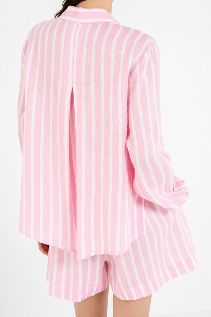 PHILOSOPHY LINEN STRIPES SHIRT
