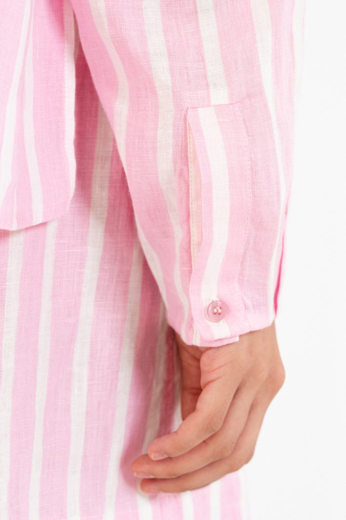 PHILOSOPHY LINEN STRIPES SHIRT