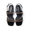 EMANUELLE VEE ROSITA SANDAL WITH RHINESTONE