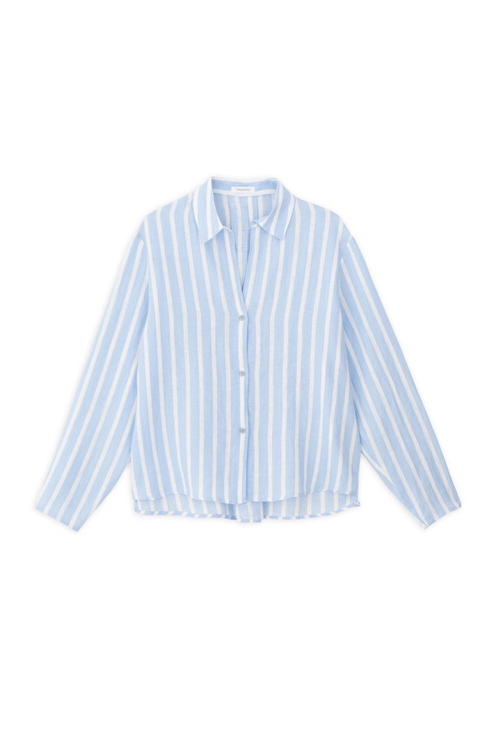PHILOSOPHY LINEN STRIPES SHIRT