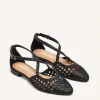 GIOSEPPO BRAIDED LEATHER BALLET FLATS LESKOVIC