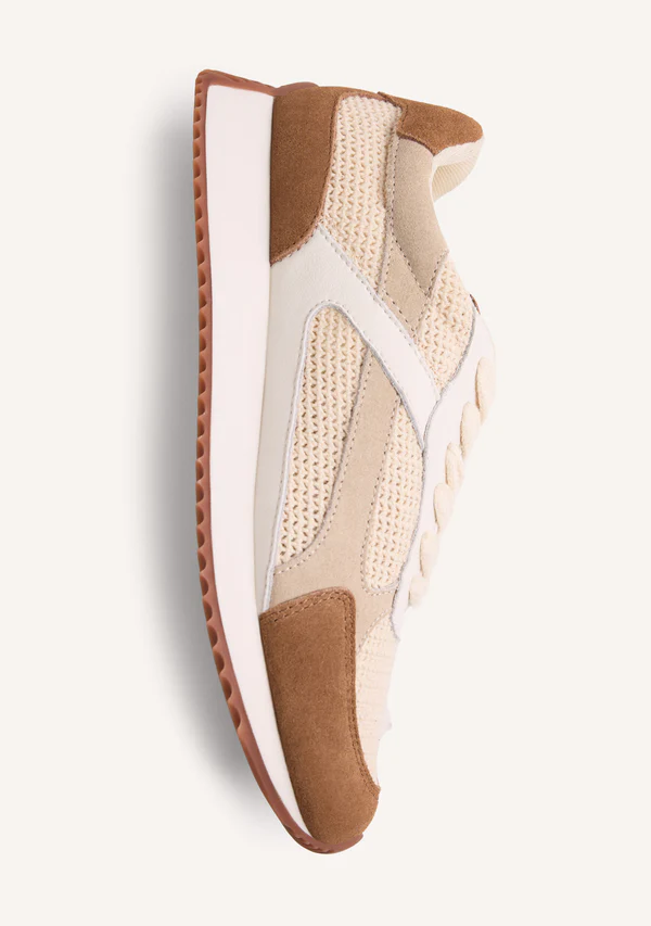 78054_BEIG_04 GIOSEPPO LEATHER AND CROCHET SNEAKERS BUSIA