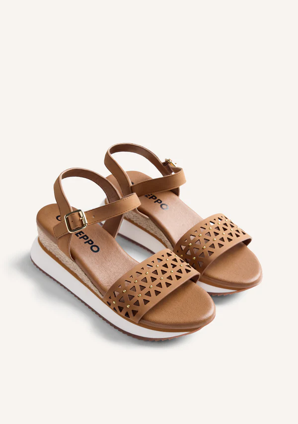 GIOSEPPO RAFFIA WEDGE SANDALS WETE