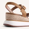 GIOSEPPO RAFFIA WEDGE SANDALS WETE