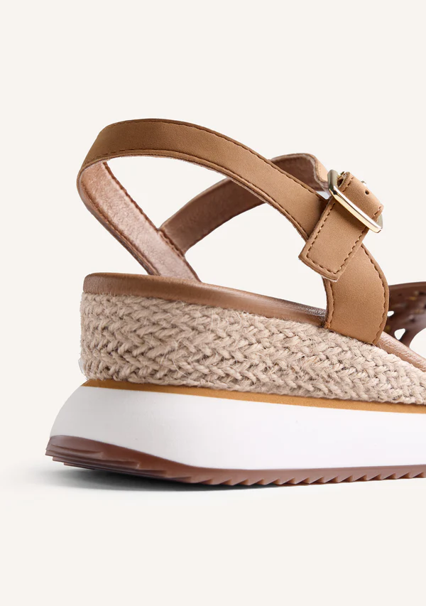 GIOSEPPO RAFFIA WEDGE SANDALS WETE