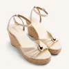 GIOSEPPO JEWEL LEATHER WEDGE SANDALS SOUDAN